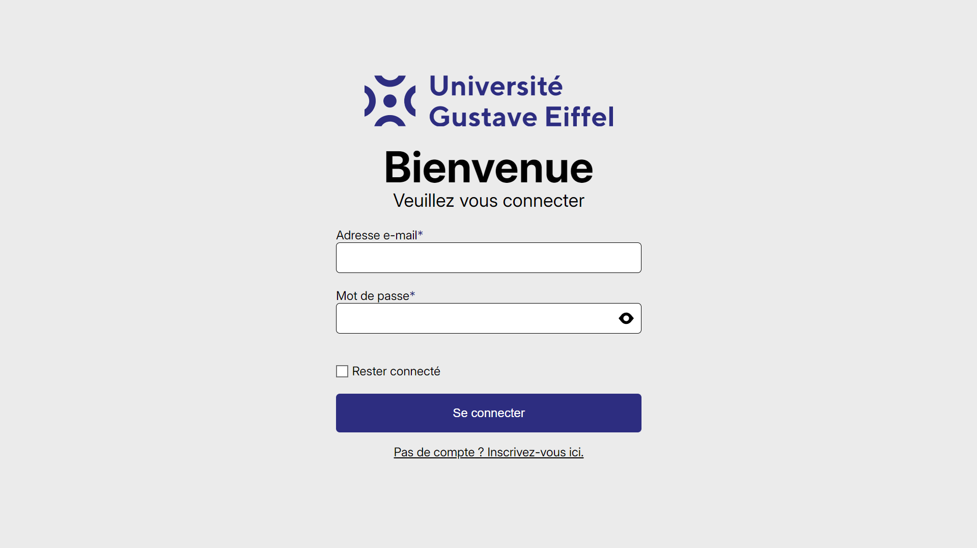 page d'accueil de l'ent